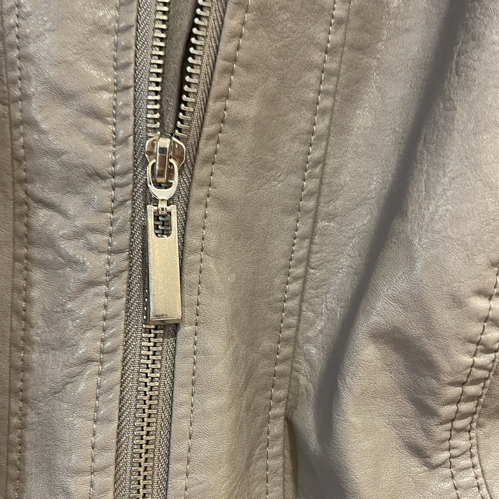 Apt 9 Moto Jacket Grey Size X-Large - image 5